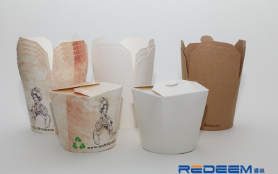 Salad box, coffee cup